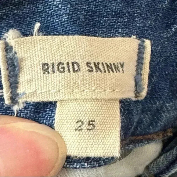 Madewell Women's Size 25 Rigid Skinny Jeans Distressed H5845 High Rise SOLD OUT - Picture 7 of 14